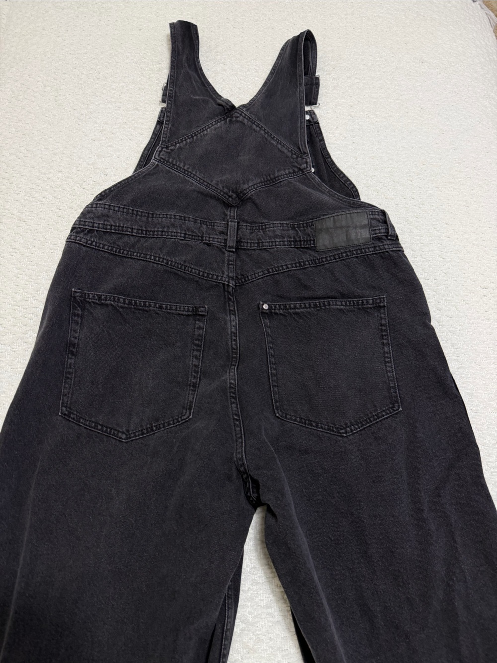 &Denim by H&M Black Overalls Women’s Size Large - Picture 7 of 8